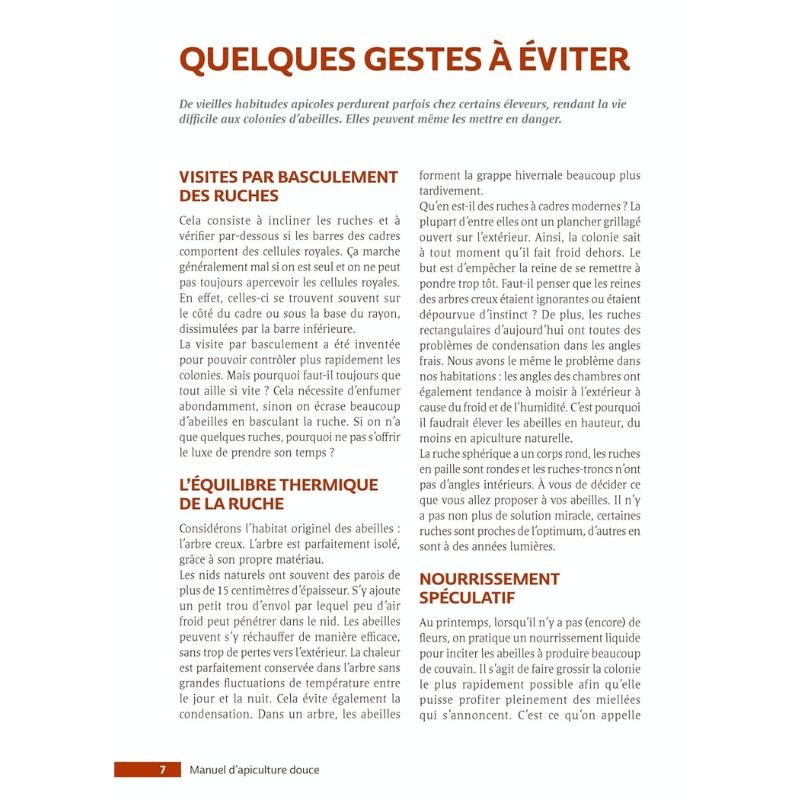 Manuel d’apiculture douce - Comprendre et respecter les abeilles