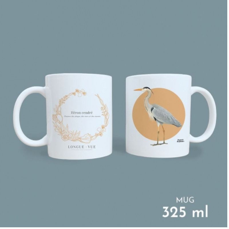 Mug Héron cendré