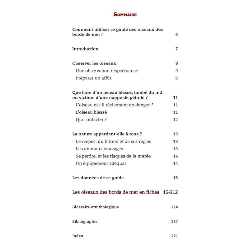 Guide des oiseaux des bords de mer Guide des oiseaux des bords de mer