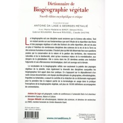 Dictionnaire de Biogéographie végétale Dictionnaire de Biogéographie végétale