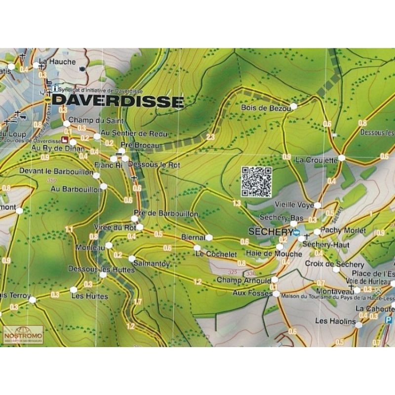 Carte de randonnée - Mini-Ardenne - Pays de Redu