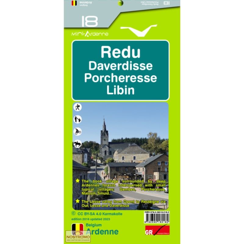 Carte de randonnée - Mini-Ardenne - Pays de Redu