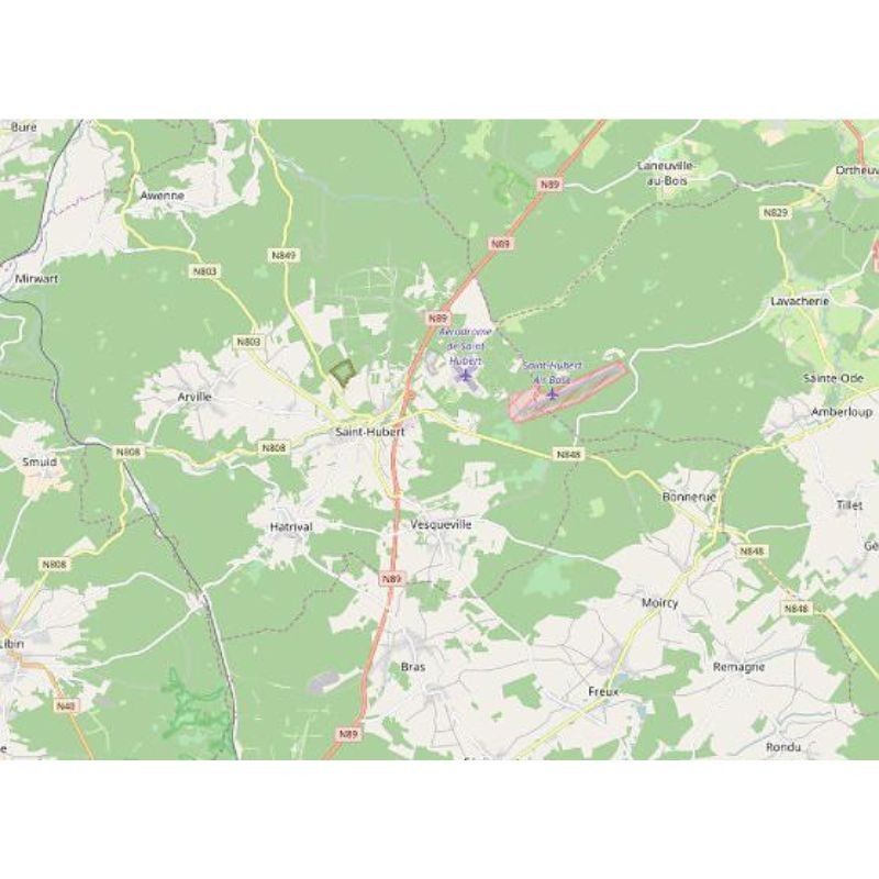 MA19 - St Hubert - Mini-Ardenne - Carte de randonnée MA19 - St Hubert - Mini-Ardenne - Carte de randonnée