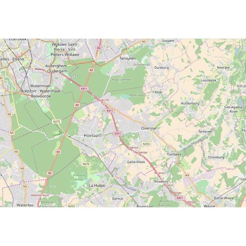 MA21 - Forêt de Soignes/Zoniënwoud - Mini-Ardenne - Carte de randonnée