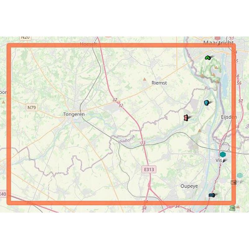 Carte de randonnée - Mini-Ardenne - Tongeren Carte de randonnée - Mini-Ardenne - Tongeren