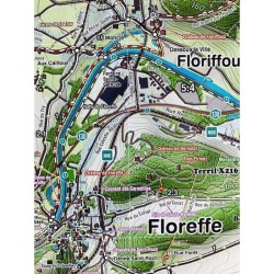 Carte de randonnée - Mini-Ardenne - Namur