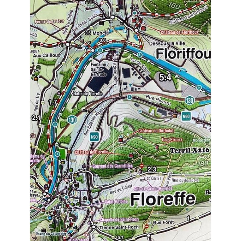 Carte de randonnée - Mini-Ardenne - Namur