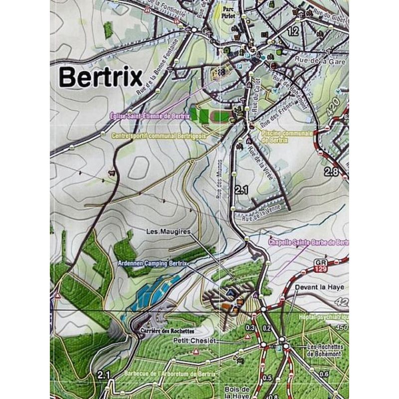 Carte de randonnée - Mini-Ardenne - Neufchâteau