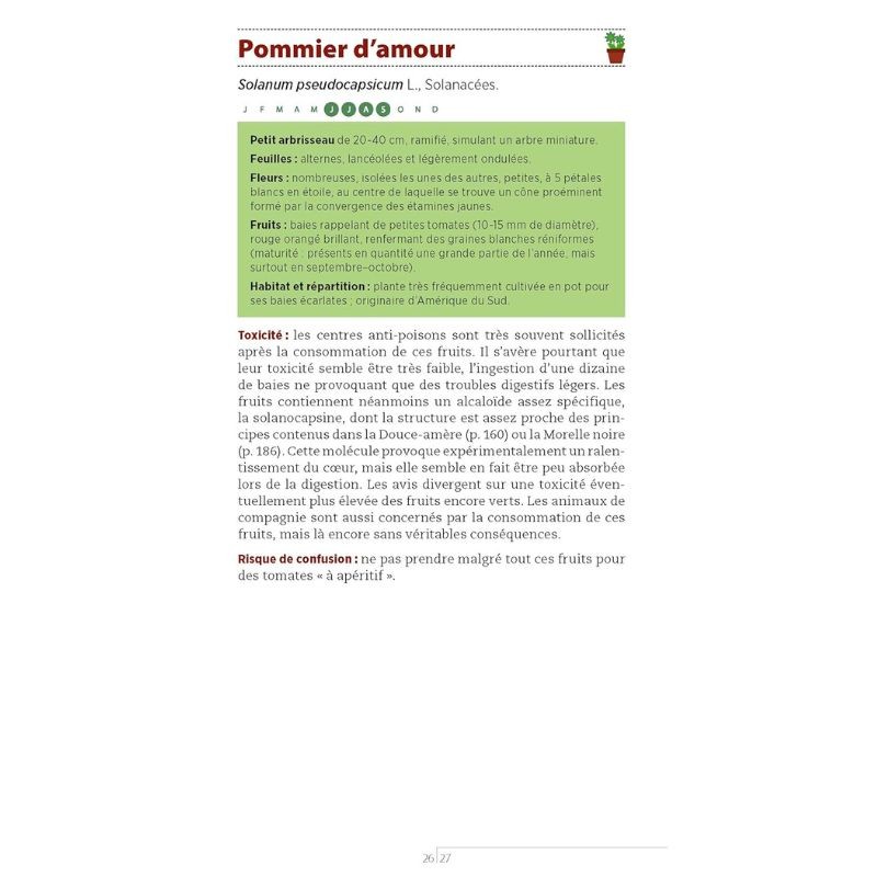 Guide des plantes toxiques et allergisantes