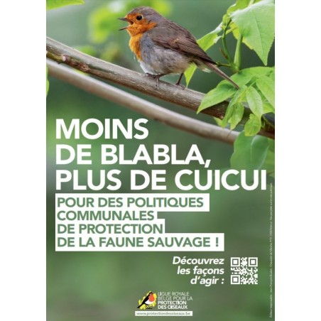 Affiche - Pour des politiques communales de protection de la faune sauvage