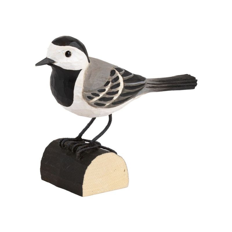 DecoBird Bergeronnette grise - Statuette en bois