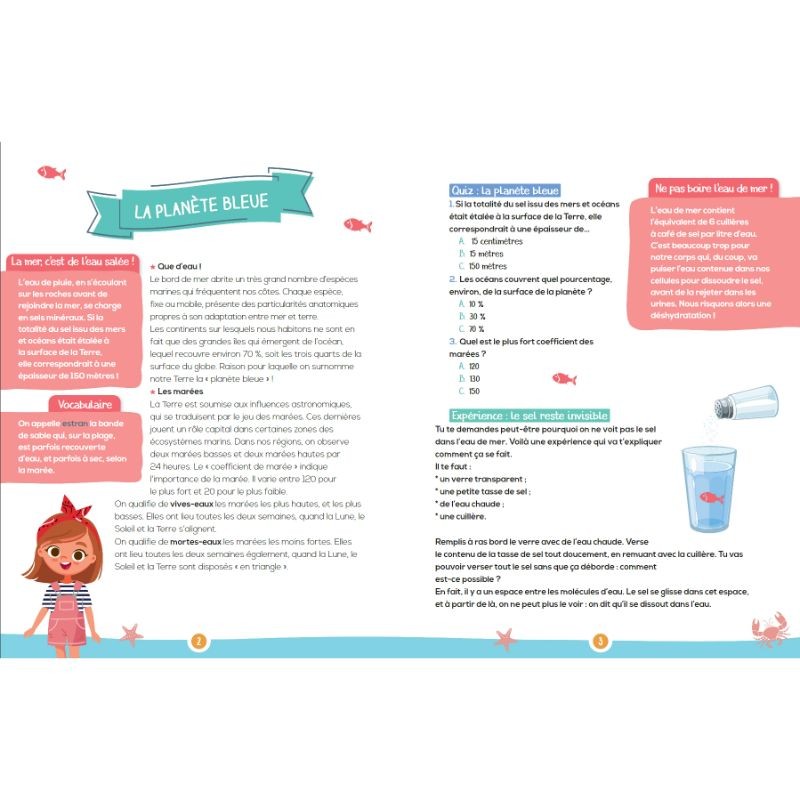 Le bord de mer - Mon petit cahier de jeux nature