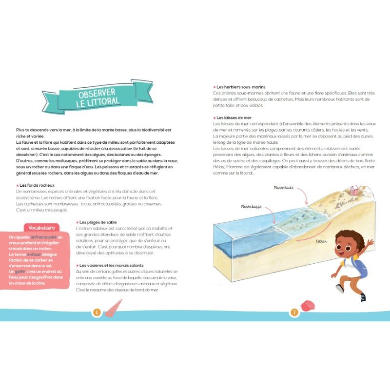 Le bord de mer - Mon petit cahier de jeux nature