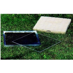 Dalle amovible pour l'observation des insectes - Béton de bois/Sable - Schwegler (378/2)