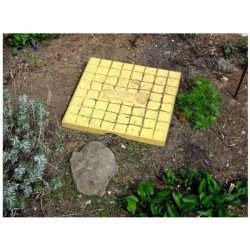 Dalle amovible pour l'observation des insectes - Béton de bois/Sable - Schwegler (378/2)