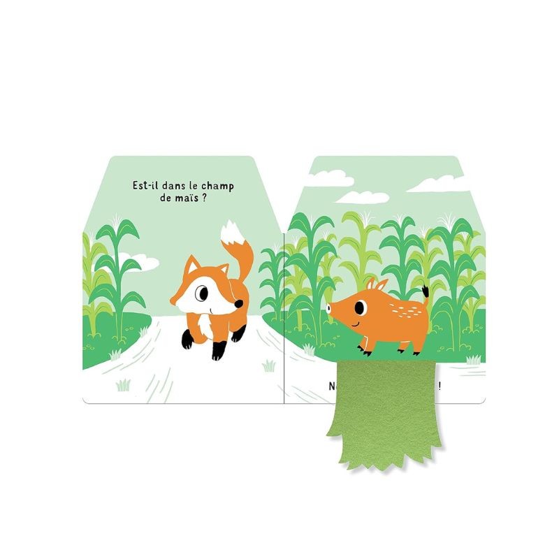 Cache-cache petit renard - Livre matière