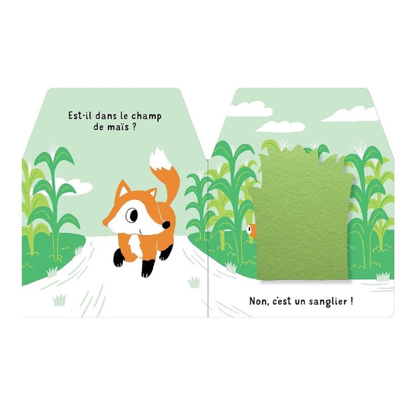 Cache-cache petit renard - Livre matière