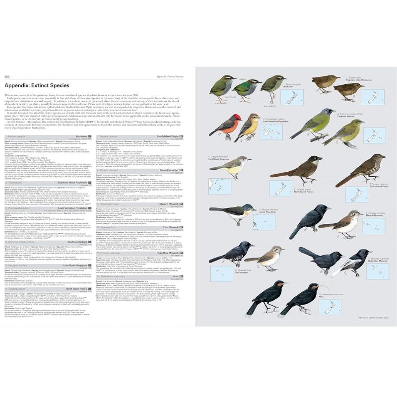 HBW and BirdLife Int. Illustrated Checklist of the Birds of the World - Volume 2 Passerines