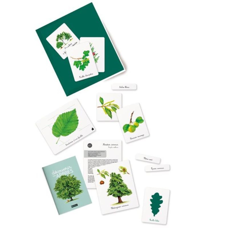 Mon coffret Montessori - Découvrir les arbres - Livret + cartes Mon coffret Montessori - Découvrir les arbres - Livret + cartes