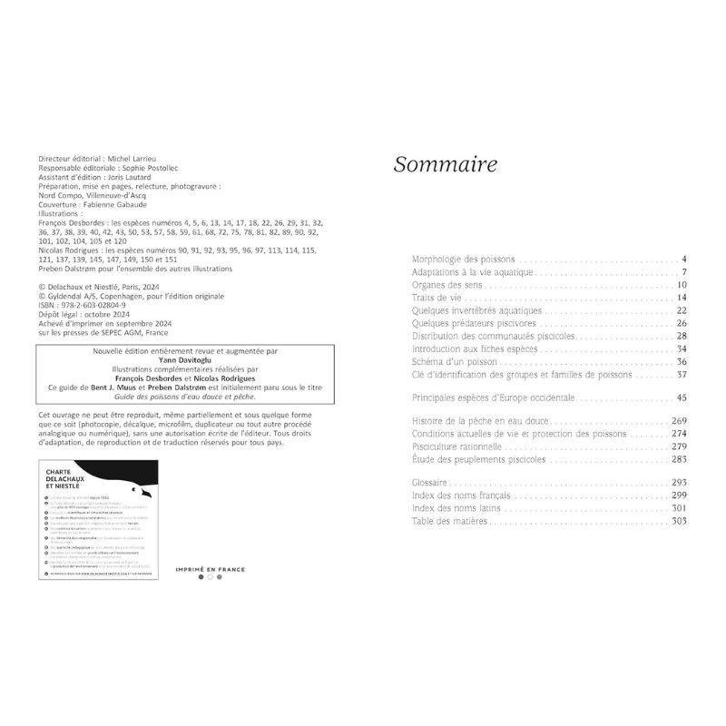 Poissons d'eau douce - Europe occidentale  tempérée et Scandinavie