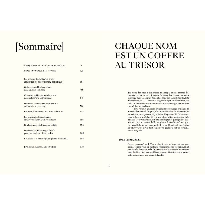 Nomen - L'origine des noms des espèces