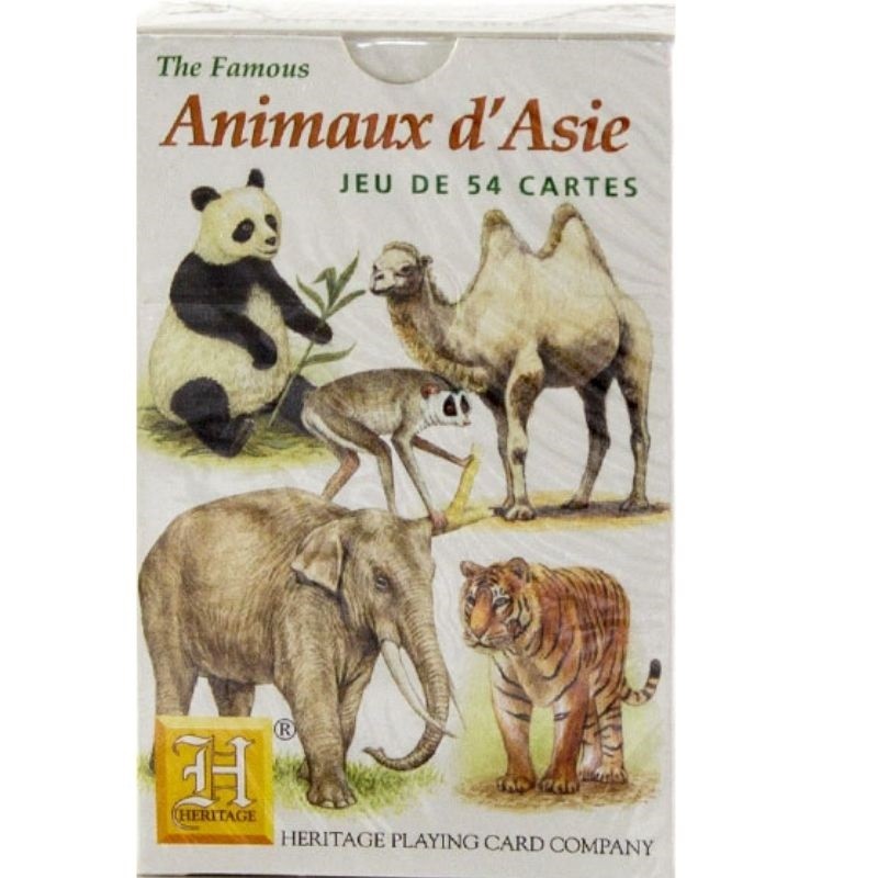 Jeu de cartes - Animaux d'Asie