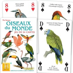 Jeu de cartes - Oiseaux du Monde