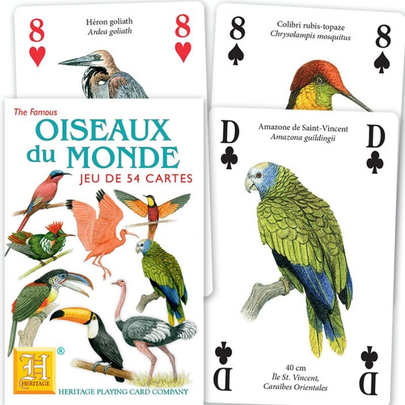 Jeu de cartes - Oiseaux du Monde