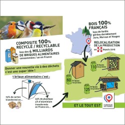Mangeoire "Gazebo Junior" - Eco Ressource (Toit vert) Mangeoire "Gazebo Junior" - Eco Ressource (Toit vert)