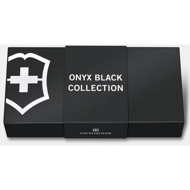 Couteau de poche Victorinox "Ranger 55 Grip Onyx" - 13 fonctions - Noir - Coffret cadeau
