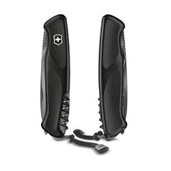 Couteau de poche Victorinox "Ranger 55 Grip Onyx" - 13 fonctions - Noir - Coffret cadeau