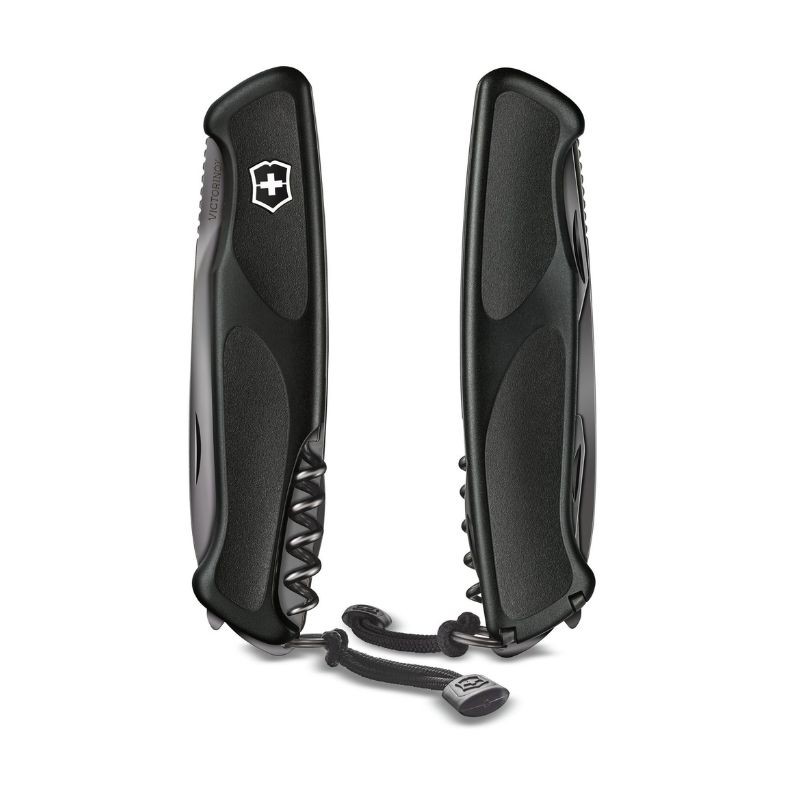 Couteau de poche Victorinox "Ranger 55 Grip Onyx" - 13 fonctions - Noir - Coffret cadeau