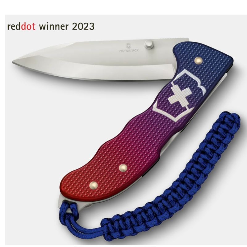 Couteau de poche Victorinox "Evoke Alox" - Rouge ou Bleu/Rouge