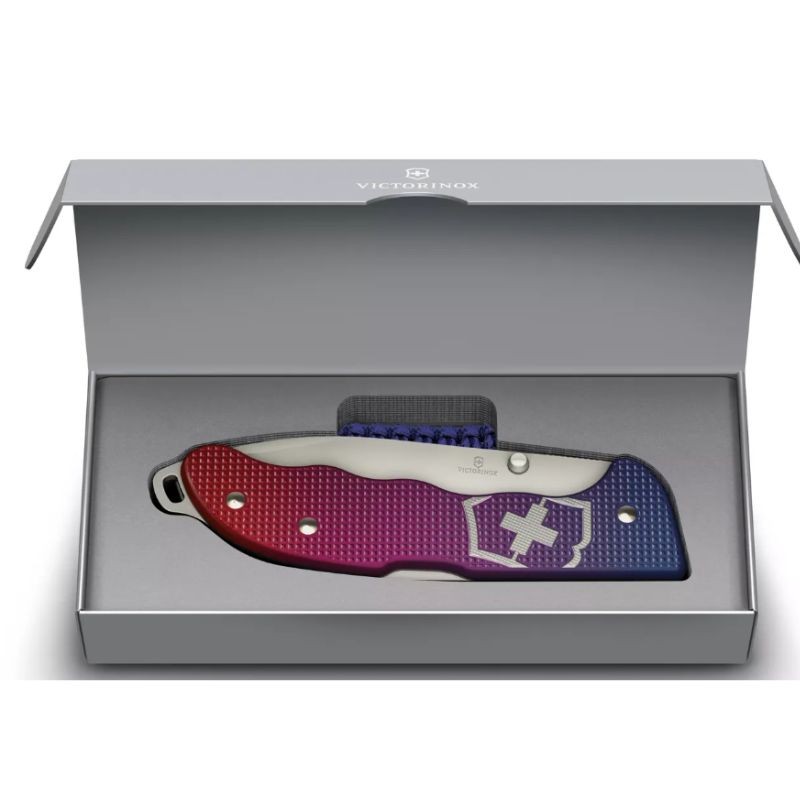 Couteau de poche Victorinox "Evoke Alox" - Rouge ou Bleu/Rouge
