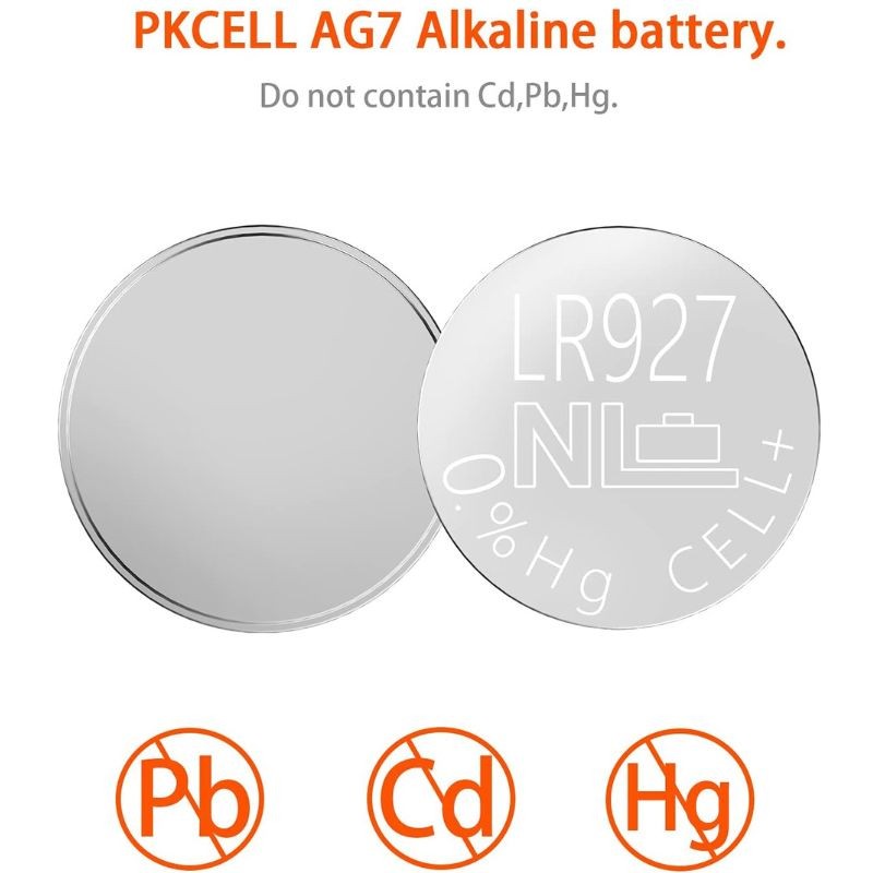 Piles AG7 LR927 SR927W pour loupe Kite - Lot de 20