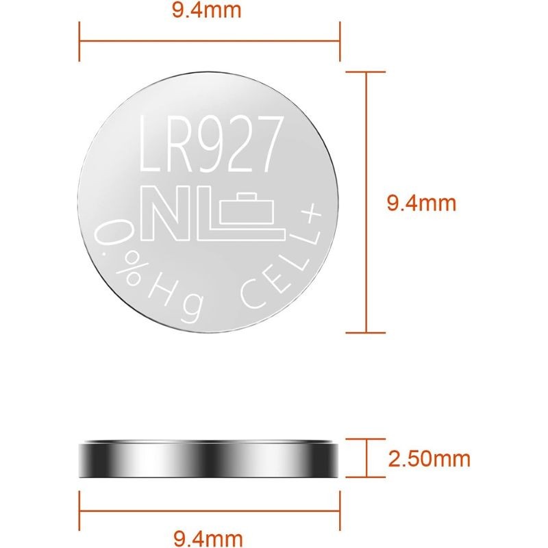 Piles AG7 LR927 SR927W pour loupe Kite - Lot de 20