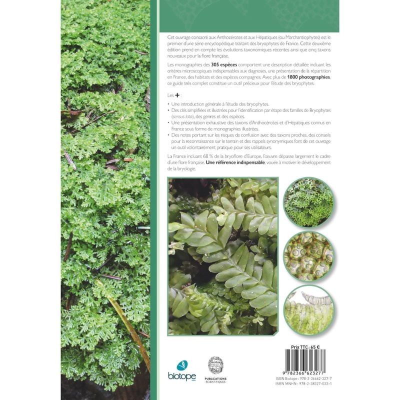 Les Bryophytes de France - Anthocérotes et hépatiques Tome 1 Les Bryophytes de France - Anthocérotes et hépatiques Tome 1