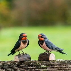 DecoBird Hirondelle Rustique - Statuette en bois DecoBird Hirondelle Rustique - Statuette en bois