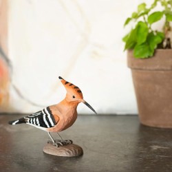 DecoBird Huppe Fasciée - Statuette en bois