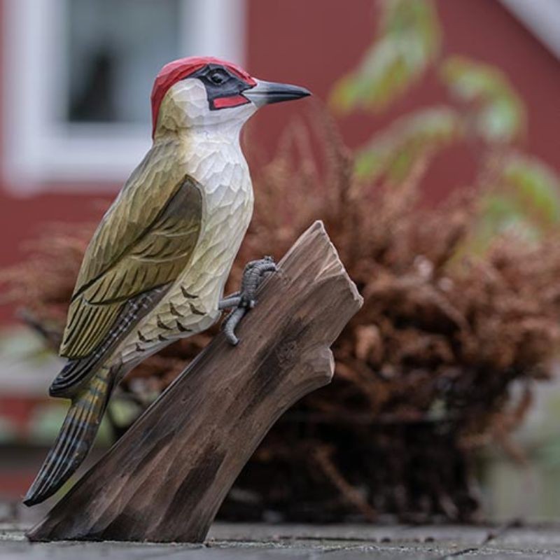 DecoBird Pic Vert - Statuette en bois DecoBird Pic Vert - Statuette en bois
