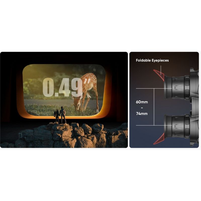 Hikmicro - Habrok Pro HX 60 LN - Jumelles numériques thermiques Hikmicro - Habrok Pro HX 60 LN - Jumelles numériques thermiques