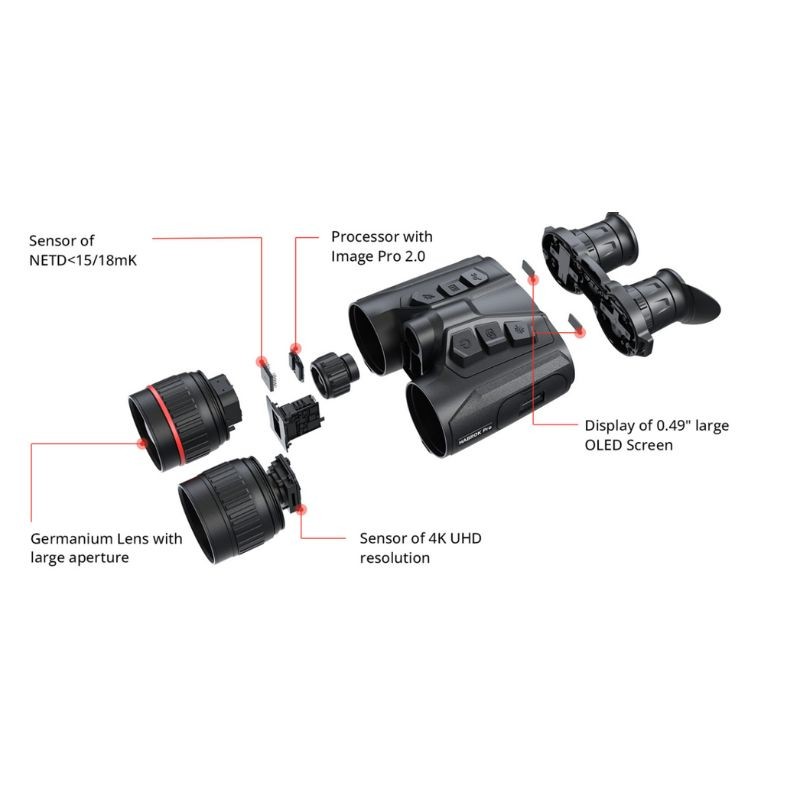 Hikmicro - Habrok Pro HX 60 LN - Jumelles numériques thermiques Hikmicro - Habrok Pro HX 60 LN - Jumelles numériques thermiques