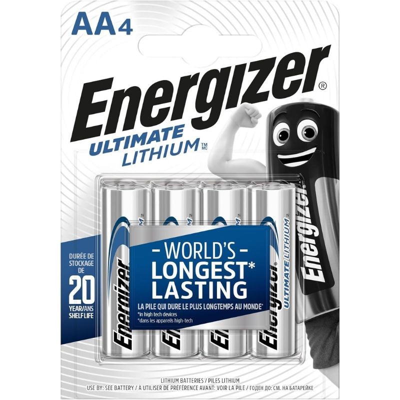 Piles Energizer AA Ultimate Lithium - Lot de 4