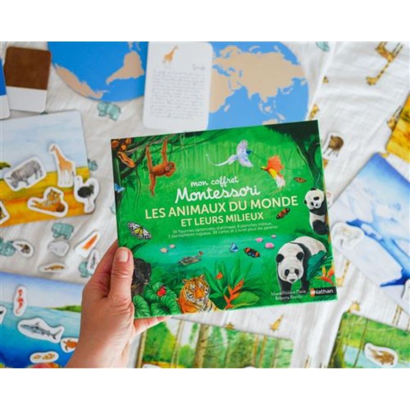 Mon coffret Montessori - Les animaux du monde et leurs milieux