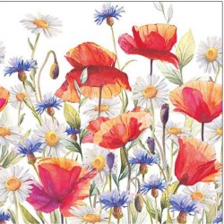 Serviettes "Coquelicots et Bleuets"- Table