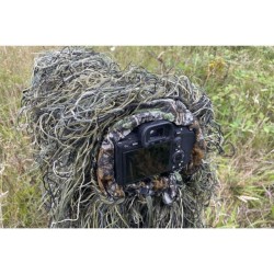 Manchon Ghillie kaki pour petit et moyen téléobjectifs Manchon Ghillie kaki pour petit et moyen téléobjectifs