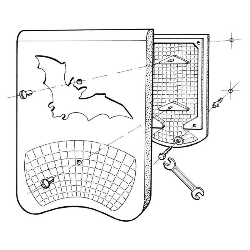 Gîte d’hibernation pour chauves-souris - Béton de bois - Schwegler (N°1WQ - 765/0)