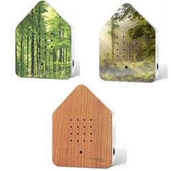 Boîte à sons "ZwitschBoîte à sons "Zwitscherbox" - Motifs Forêt, Rayon de soleil ou en bois de cerisiererbox" - Forêt, Rayon de