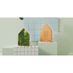 Boîte à sons "ZwitschBoîte à sons "Zwitscherbox" - Motifs Forêt, Rayon de soleil ou en bois de cerisiererbox" - Forêt, Rayon de