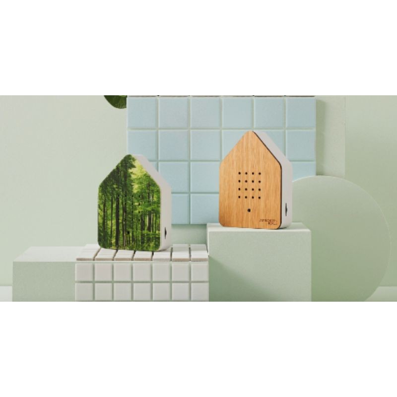 Boîte à sons "ZwitschBoîte à sons "Zwitscherbox" - Motifs Forêt, Rayon de soleil ou en bois de cerisiererbox" - Forêt, Rayon de